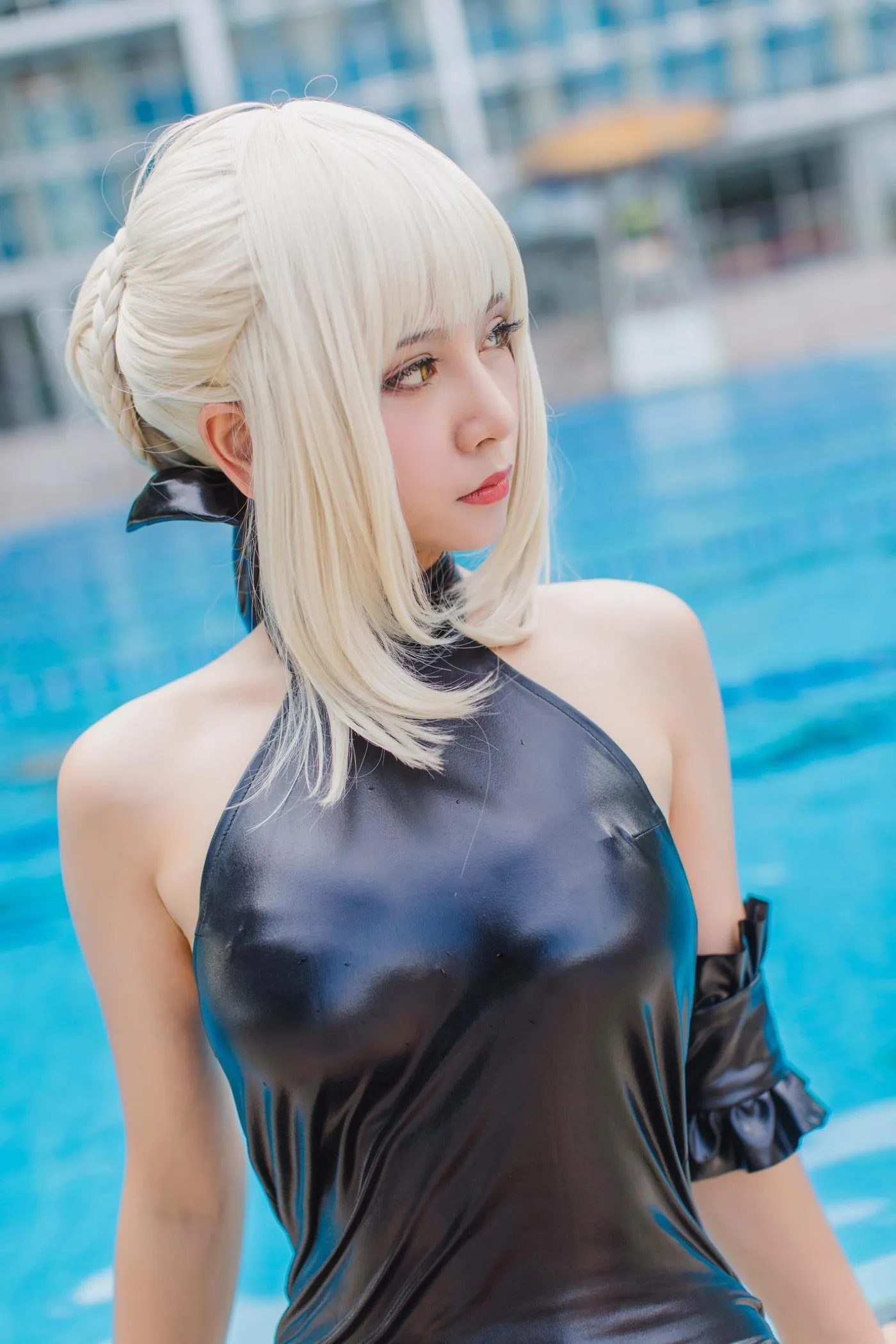 秋山AkI – NO.06 水着黑SABER [30P]插图5